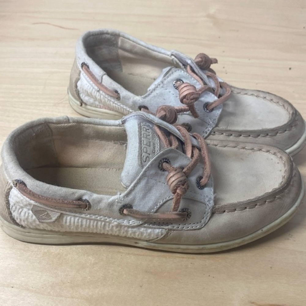 Sperry Songfish Chambray Boat Slip On Shoes‎ kids size 13